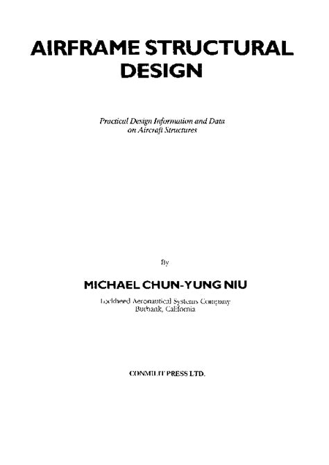 Currently - Niu Airframe Structural Design Pdf