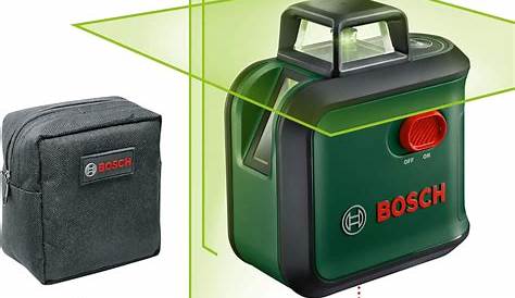 Niveau Laser Bosch Vert Combiné s Et Points GCL 250 G + Support