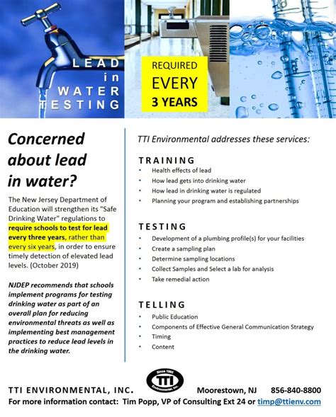 Nj Lead Testing Requirements