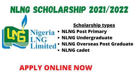 Ongoing 2020/21 Nigeria LNG Limited Undergraduate Scholarship Award