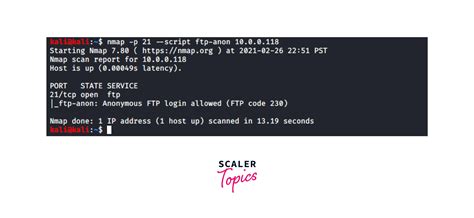 Nmap Anonymous Ftp