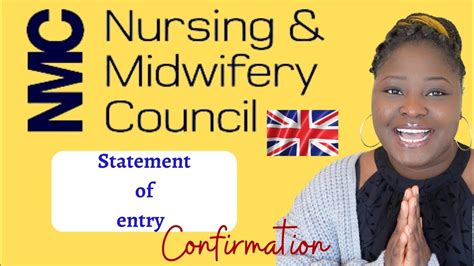 nmc statement of entry example
