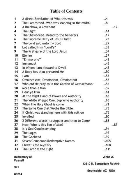About Nms Table Of Contents