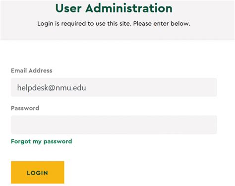 nmu student mail password reset
