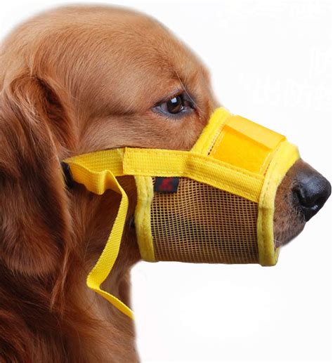 Reflective Dog Muzzle With Adjustable Strap Anti No Bark Soft Basket