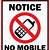 no cell phones sign printable