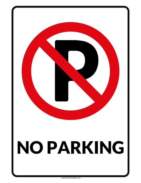 No Parking Signs Printable ClipArt Best