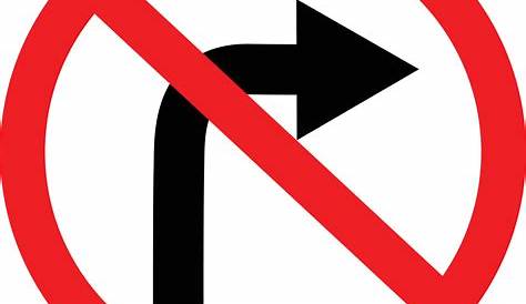 No (left Or Right) Turn Sign | Buy Now | Discount Safety Signs Australia