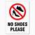 no shoes sign printable