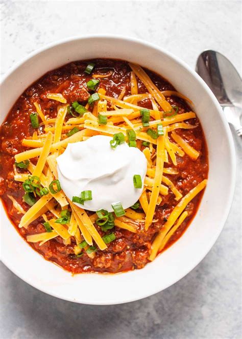 no bean chili recipes with ground beef