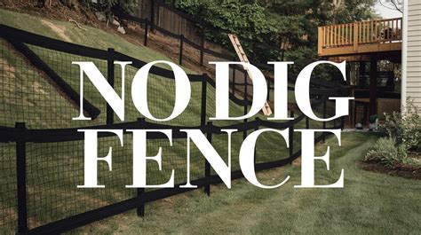 No Dig Rail Fence
