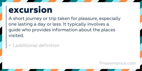 No Excursion Meaning