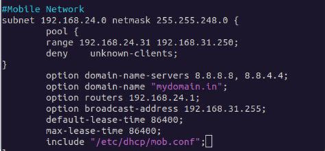 no free leases dhcp server