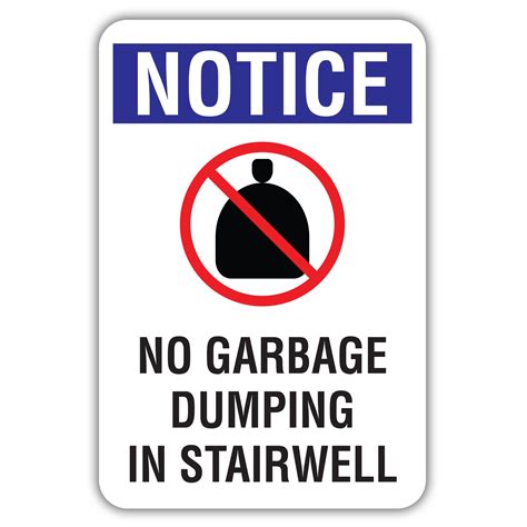 no illegal trash dumping sign