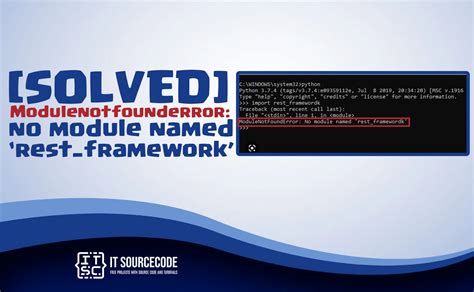 no module named 'rest_framework'
