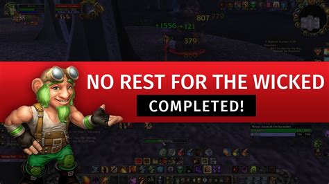 no rest for the wicked wotlk