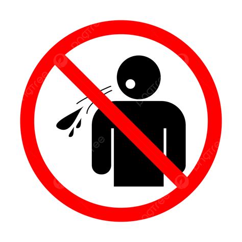 no spitting