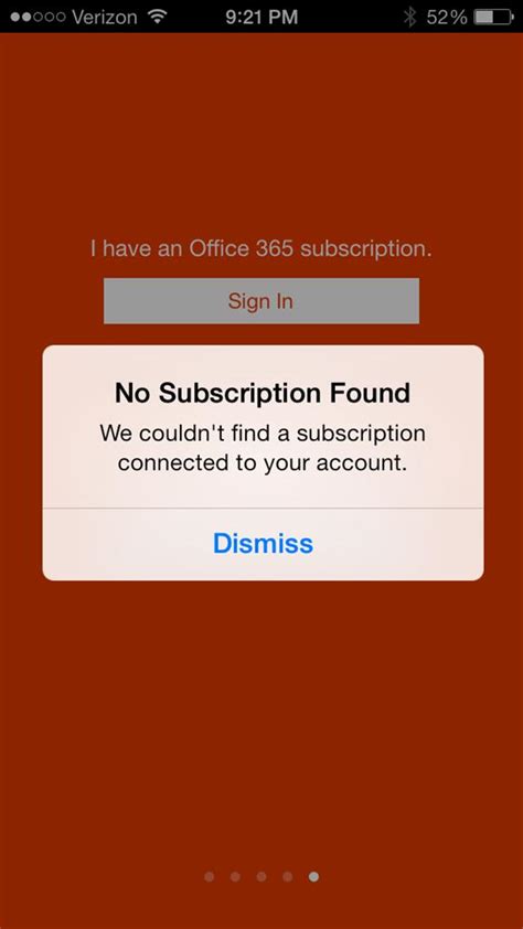 no subscriptions found for