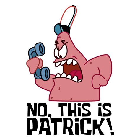 No This Is Patrick Meme Spongebob sticker, Meme sticker, Spongebob