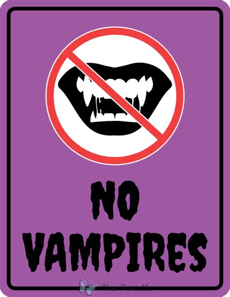 No Vampires Here Advocate Printable