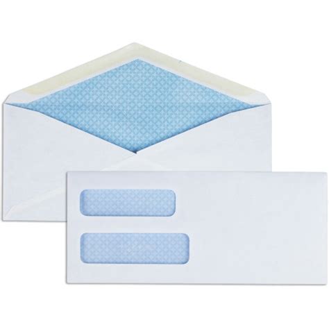 no. 9 double window envelopes