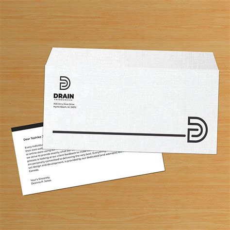 no. 9 envelope printing