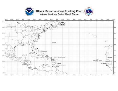 noaa hurricane center track map
