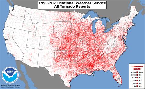 noaa storm prediction center tornado map