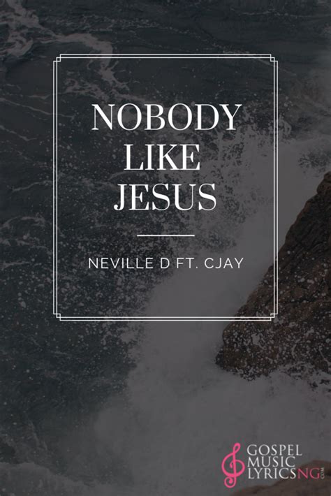 nobody can love me like jesus lyrics