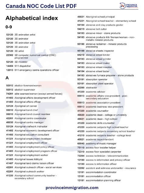 noc code for computer programmer in canada