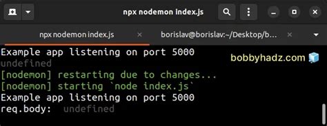 node js express post request body undefined