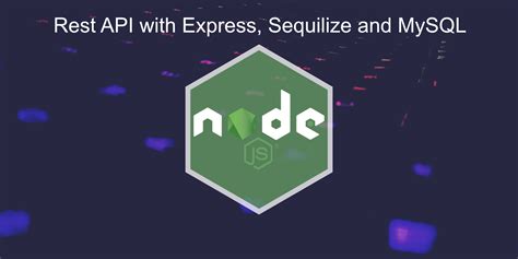 node js express rest api example with mysql github