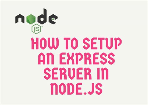 node js express server tutorial