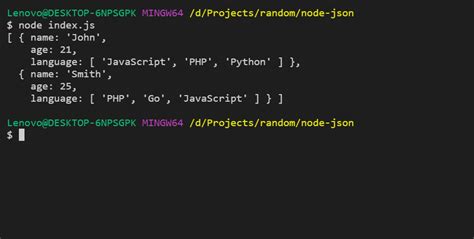 node js json request example