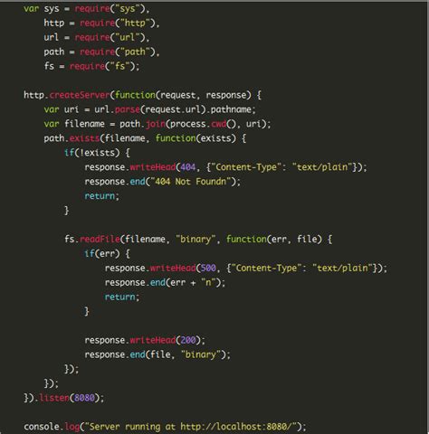 node js simple example