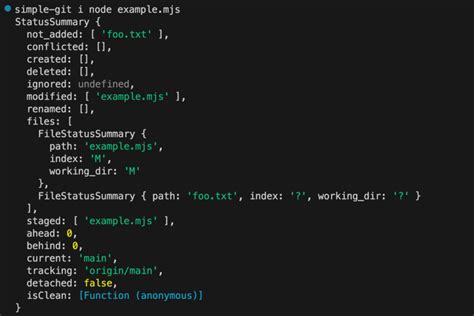 node js simple git