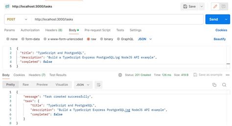 node js typescript express postgresql