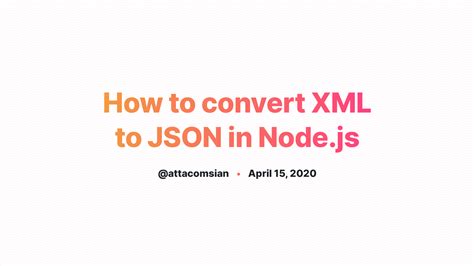 node js xml to json example