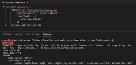node-fetch example