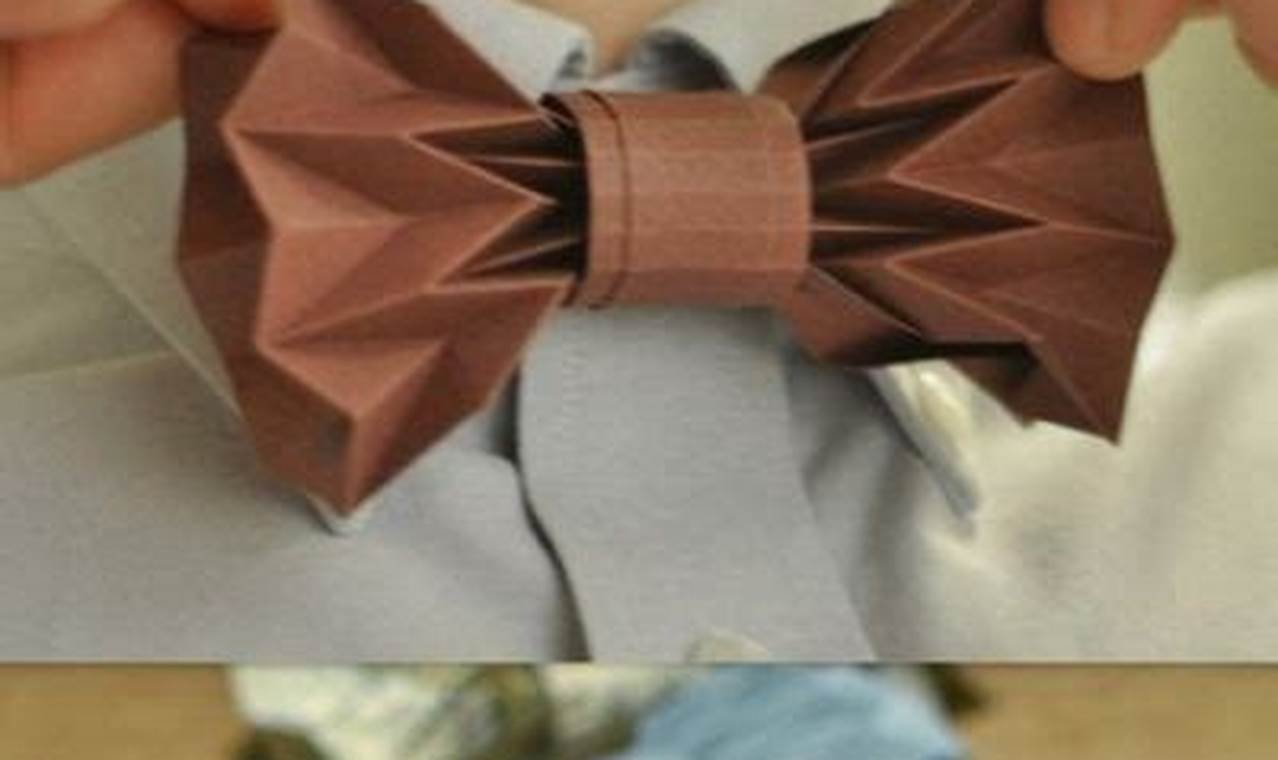 Noeud Papillon Origami Tutorial: A Step-by-Step Guide to Creating an Elegant Origami Bow Tie