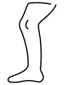 noga kolorowanka