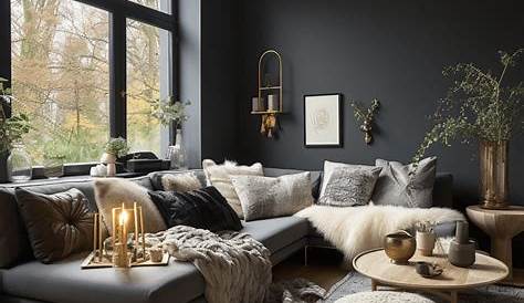 Salon noir 17 idées et inspirations pour votre déco