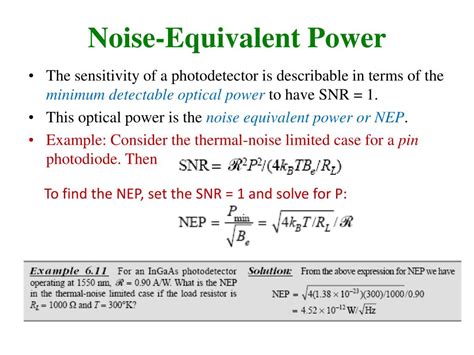 Noise Equivalent Power