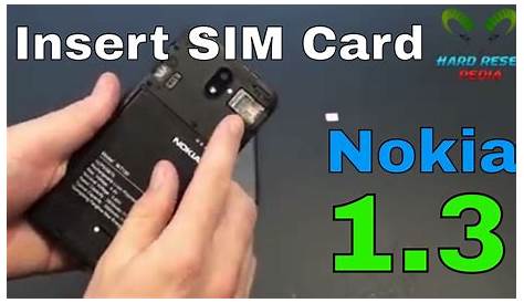 Nokia 1.4 Insert The SIM Card - YouTube