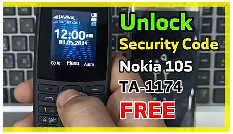 Nokia 105 Security Unlock Nokia 105 password unlock code.sialmobile