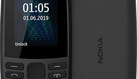 Nokia 105 2019, Dual Sim, Black (16KIGB01A02)