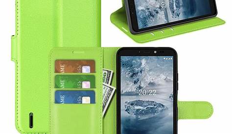 Nokia C2 2nd Edition Wallet Case with Magnetic Closure