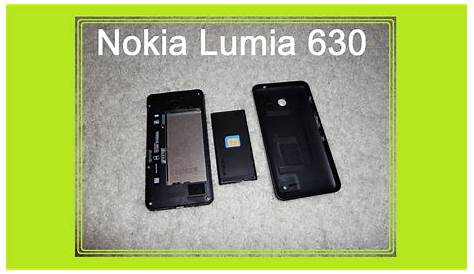 How to insert SIM card in to a Nokia Lumia 630 - YouTube