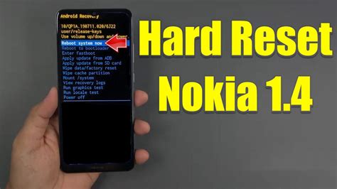 nokia 1.4 hard reset fastboot mode