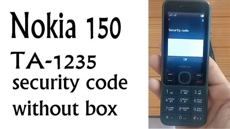 nokia 150 default security code